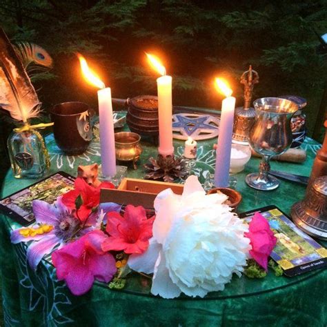 Wiccan spiritual arrangement